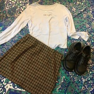 Y2K baby blue bedazzled lettuce angel long sleeve